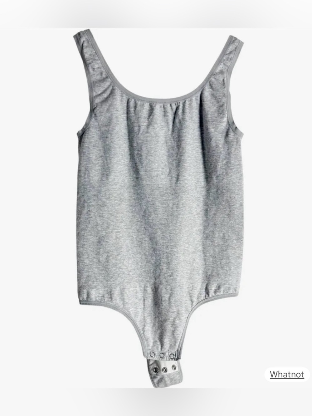 NWT Yummie by Heather Thomson Ruby Scoop Neck Shaping Bodysuit Heather Gray